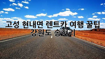 고성 현내면 렌트카 여행 꿀팁 🚗💨 #강원도 #송현리