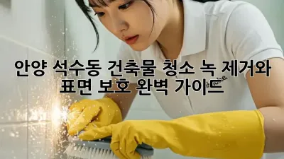 안양 석수동 건축물 청소: 녹 제거와 표면 보호 완벽 가이드
